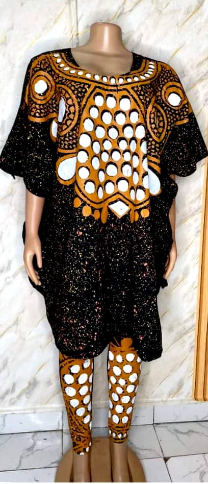 O Baby Leggings & Danshiki Set – Free Size for Comfort and Style