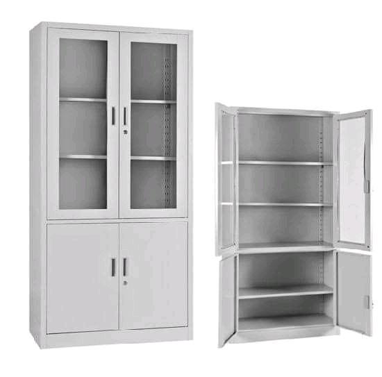 Access White Interior Half Metal and Glass Furniture