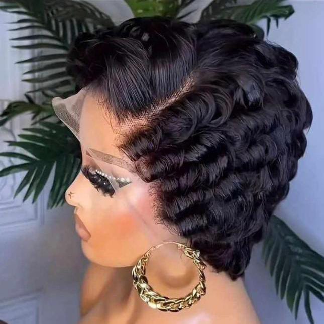Simple Short Wig - 100% Human Hair