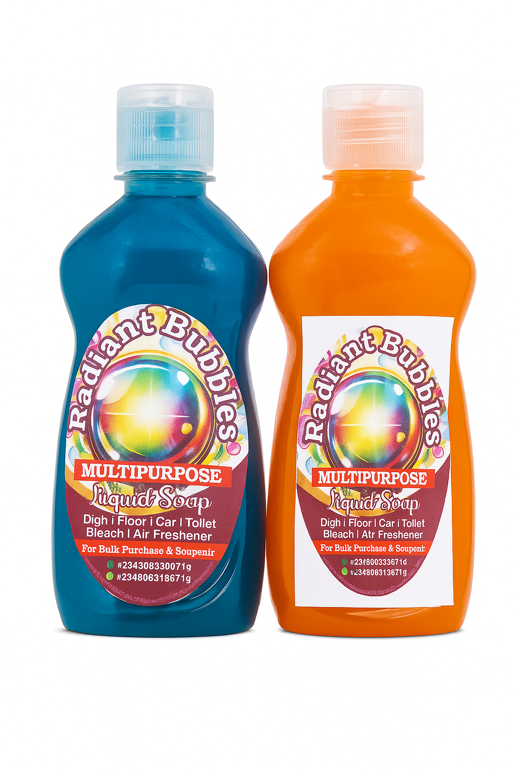 RADIANT BUBBLES is a Multipurpose Liquid wash suitable for every kind of surface