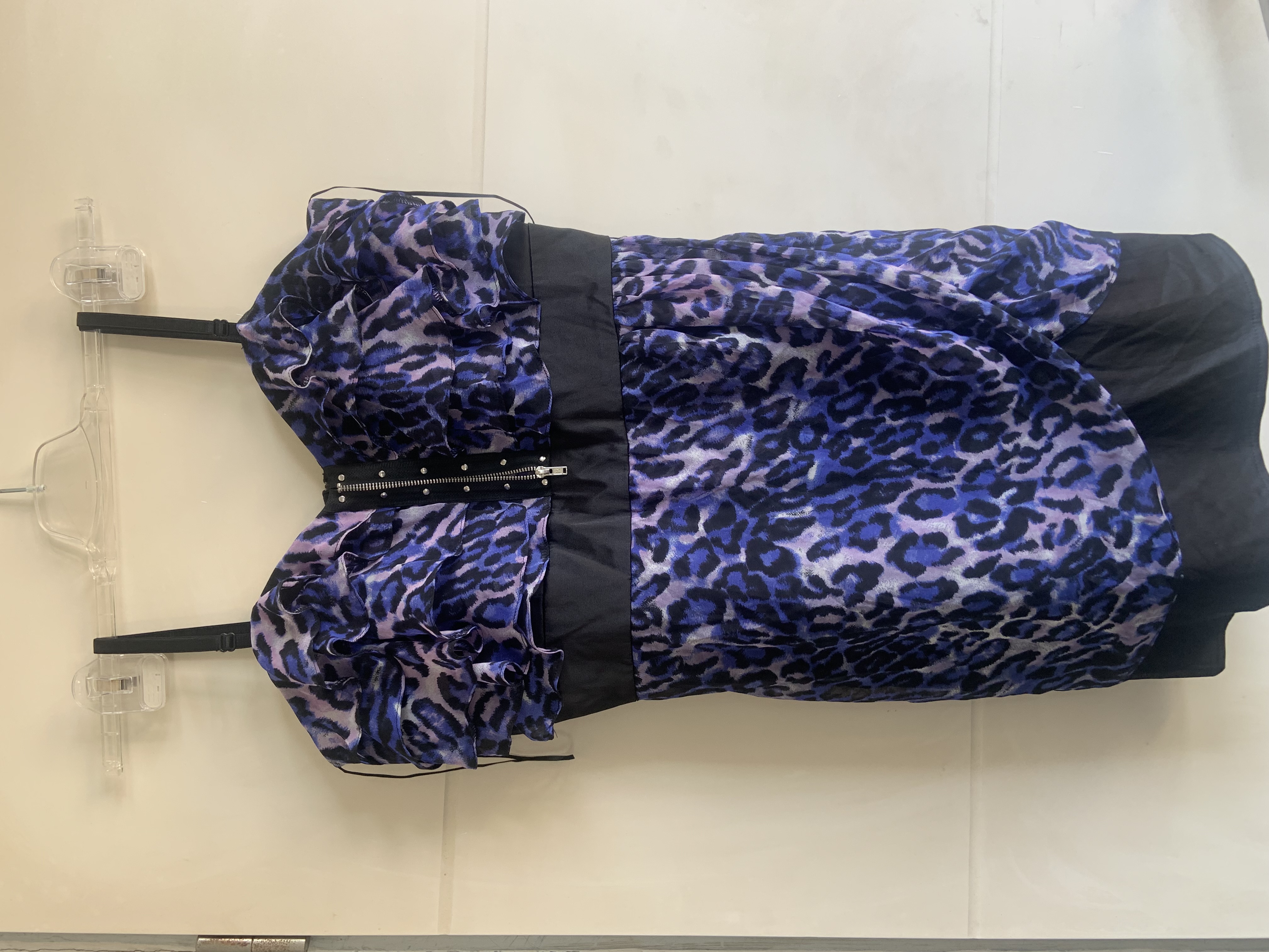 Black & Purple Short Gown – UK Size 14