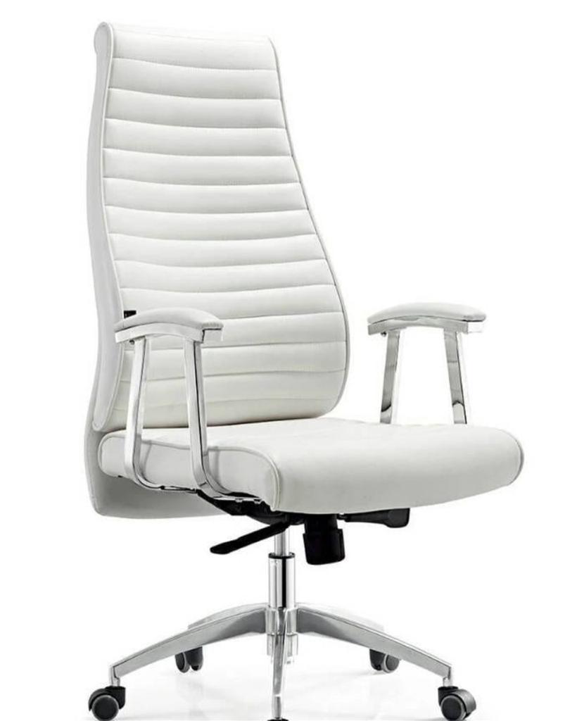 White Executive Ergonomic Office Chair