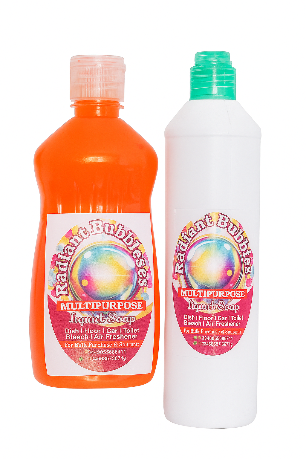 RADIANT BUBBLES is a Multipurpose Liquid wash suitable for every kind of surface