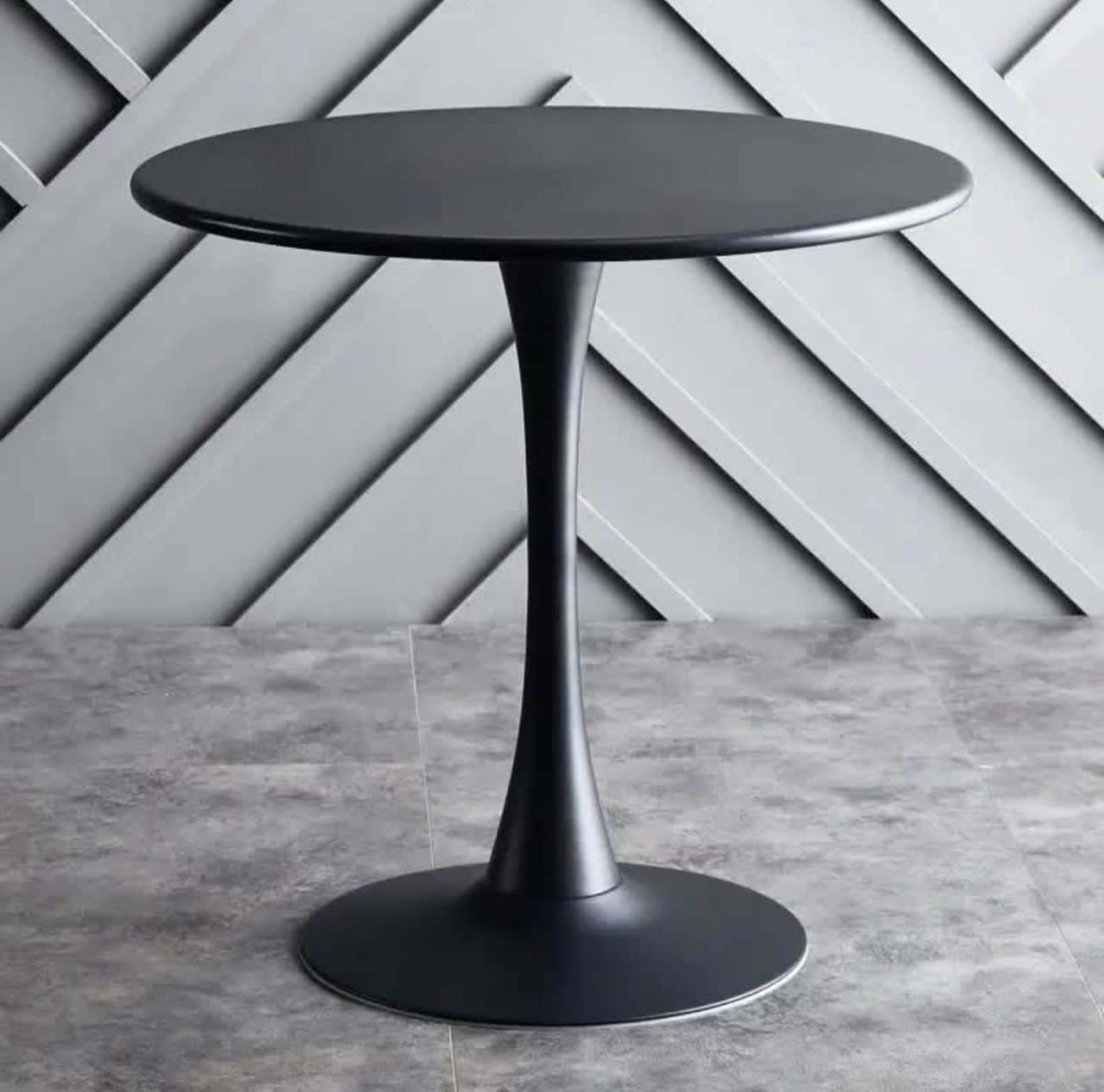 Black Wooden Restaurant Table