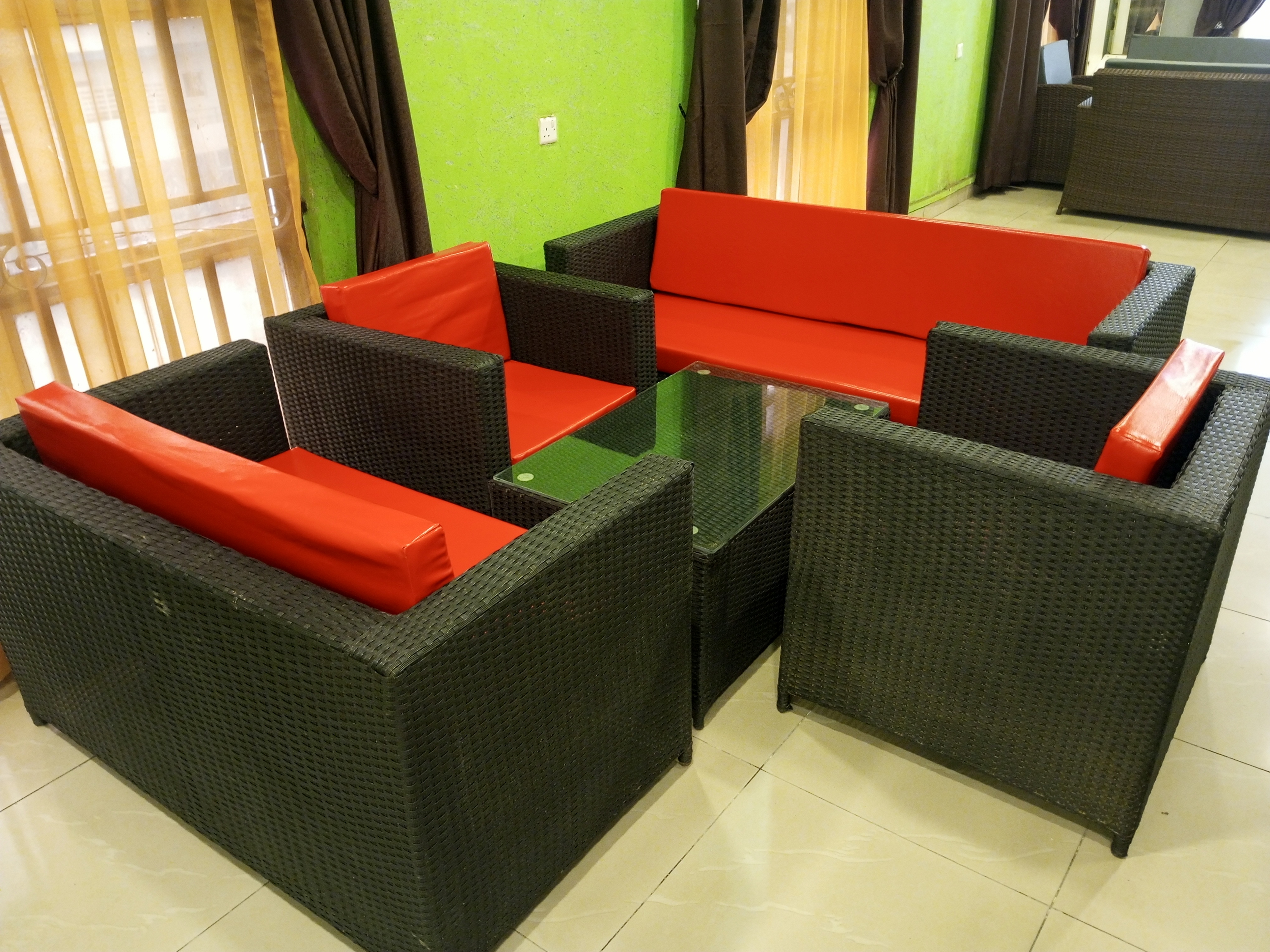 Versatile Outdoor and Indoor Rattan Chair and Table Set