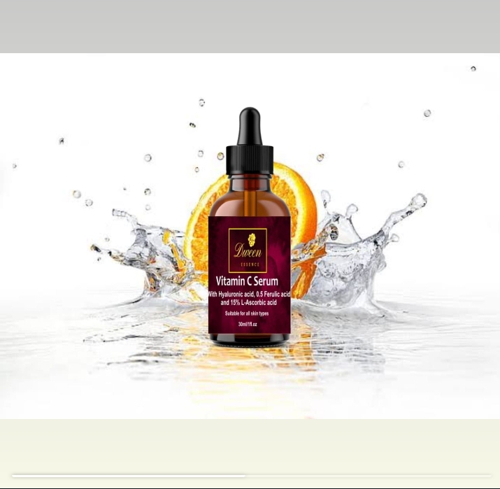 Dween Essence Vitamin C Serum with Hyaluronic Acid, Ferulic Acid & 15% L-Ascorbic Acid - 30ml