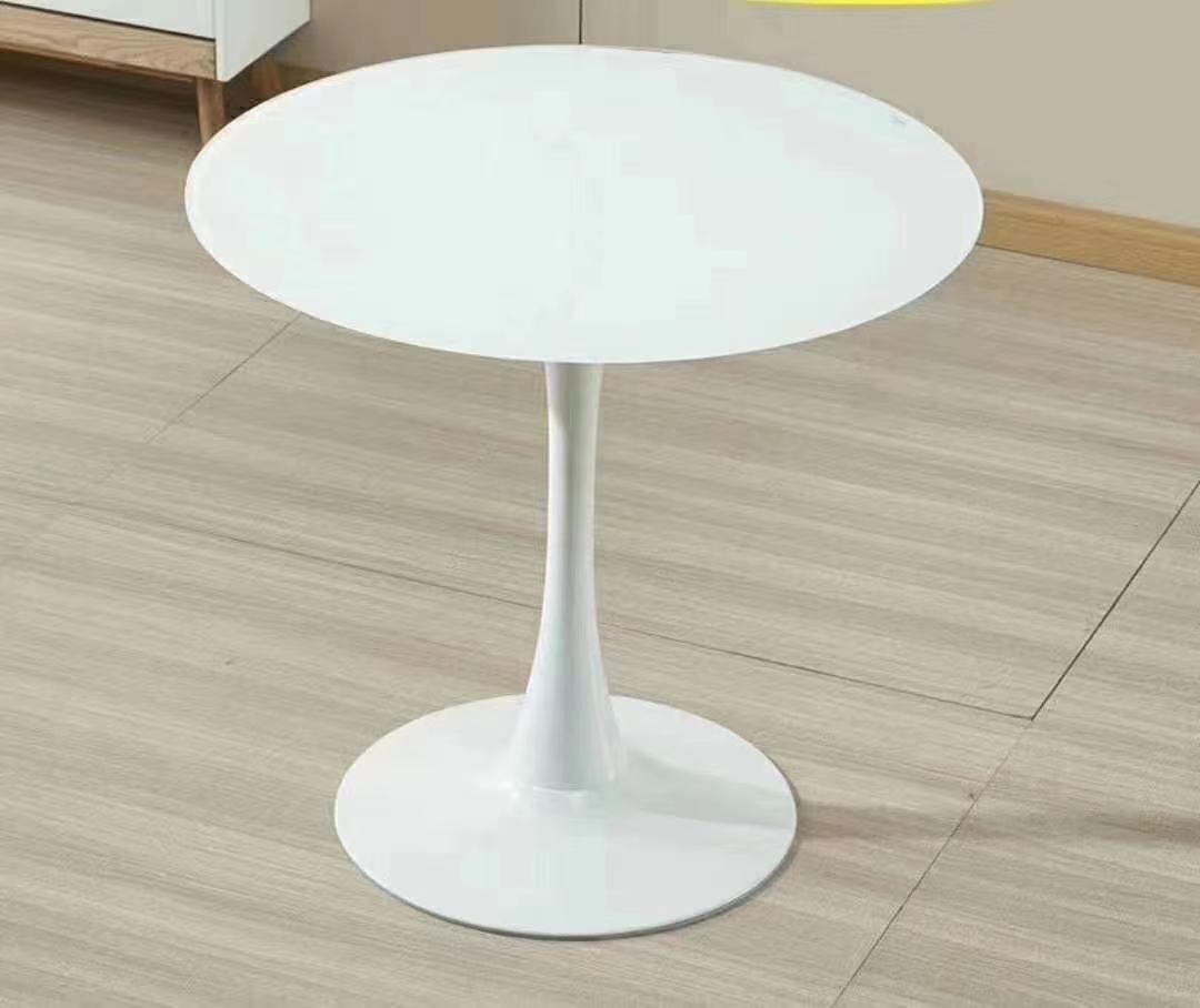 Chic White Wooden Restaurant Table