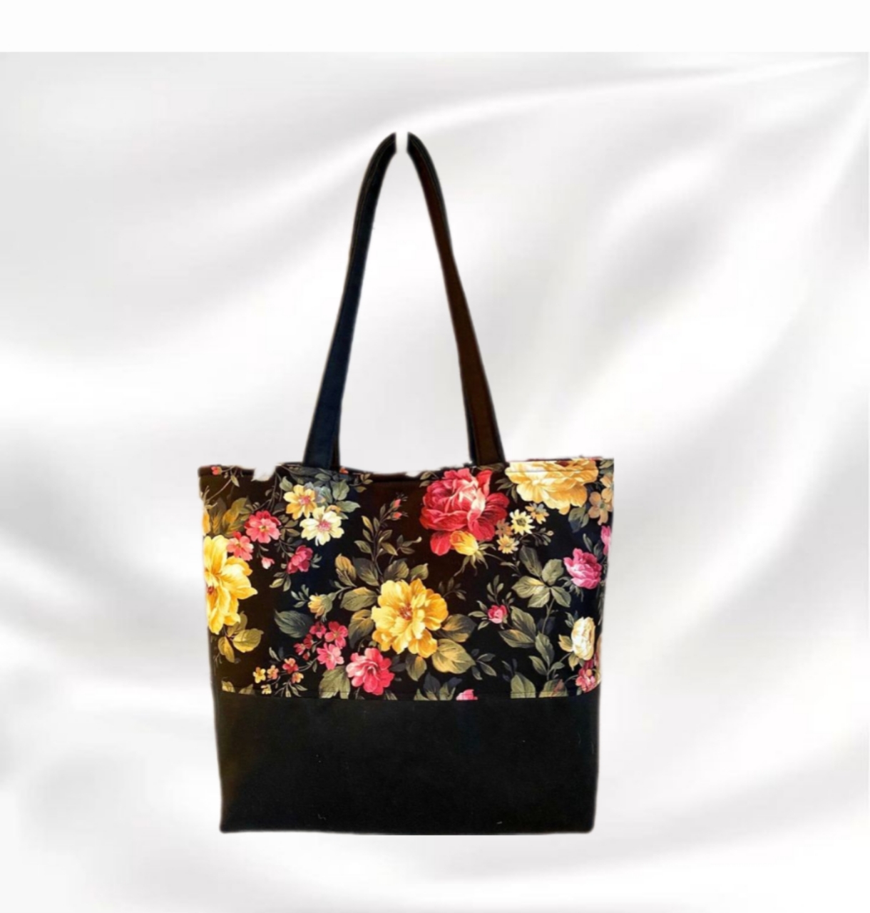 Floral tote bag