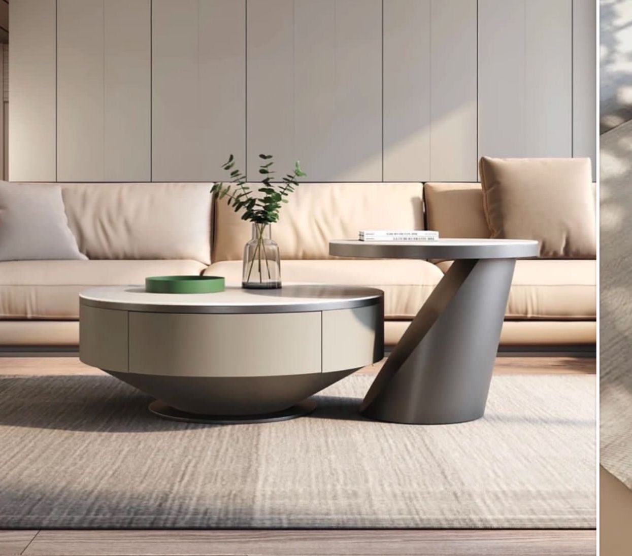 Double Coffee Table Set – Spacious & Stylish