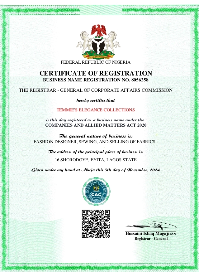 Temmi elegance wears 